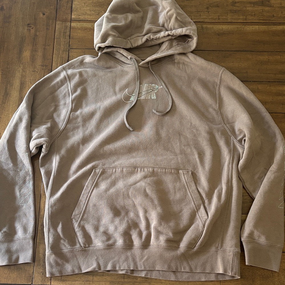 Nike Men's AIR Hoodie pullover sweatshirt distressed large EUC